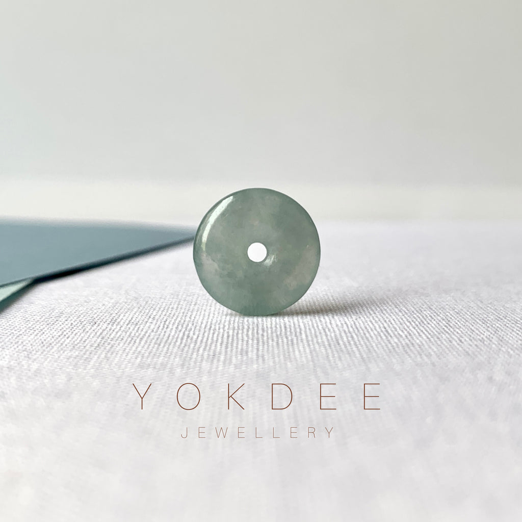 A-Grade Natural Blue Jadeite Donut No.171208