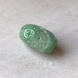 A-Grade Natural Light Bluish Green Jadeite Money Vine Barrel No.171338