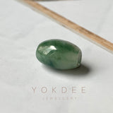 A-Grade Natural Bluish Green Floral Jadeite Barrel Pendant No.220702