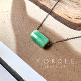 A-Grade Natural Moss On Snow Jadeite Barrel No.172270