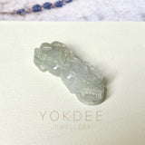 A-Grade Light Lavender Green Jadeite Pixiu No.172476