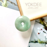 A-Grade Natural Green Jadeite Donut No.171685