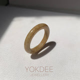 17.7mm A-Grade Natural Russet Jadeite Ring Band No. 161890