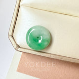 A-Grade Natural Moss On Snow Jadeite Donut No.172603