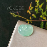 Icy A-Grade Apple Green Jadeite Ruyi Pendant No. 172988