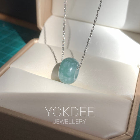 A-Grade Natural Bluish Green Jadeite Barrel No.172699