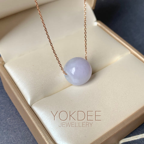 A-Grade Natural Lavender Jadeite Barrel No.172695
