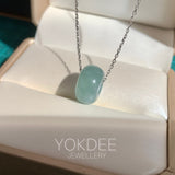 A-Grade Natural Bluish Green Jadeite Barrel No.172700