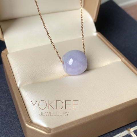 A-Grade Natural Lavender Jadeite Barrel No.172693