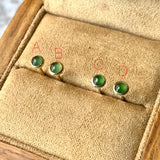 A-Grade Natural Imperial Green Jadeite MINI.malist Single Stud Earring No.180730