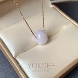 A-Grade Natural Lilac Jadeite Barrel No.172696