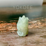 A-Grade Natural Light Green Jadeite Ancient Lion Pendant No.172706