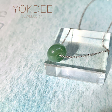 A-Grade Natural Green Blue Jadeite Barrel No. 220603