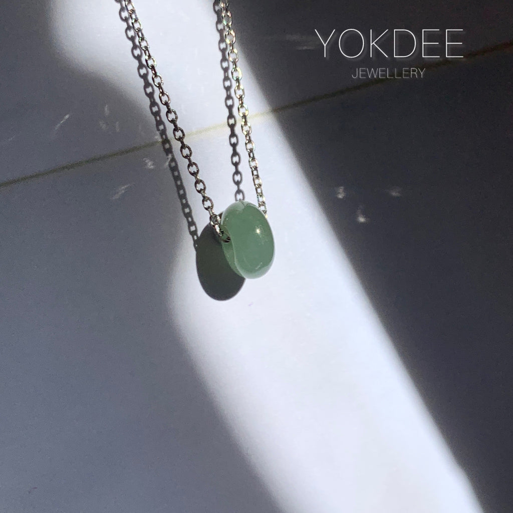 A-Grade Natural Green Blue Jadeite Barrel No. 220606