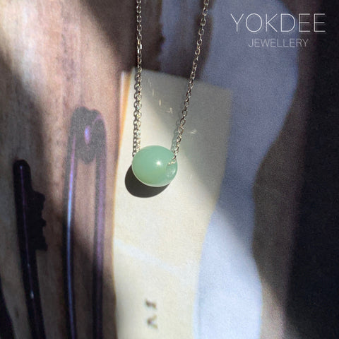 A-Grade Natural Green Blue Jadeite Barrel No. 220605