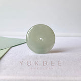 A-Grade Natural Light Yellowish Green Jadeite Donut No.171183