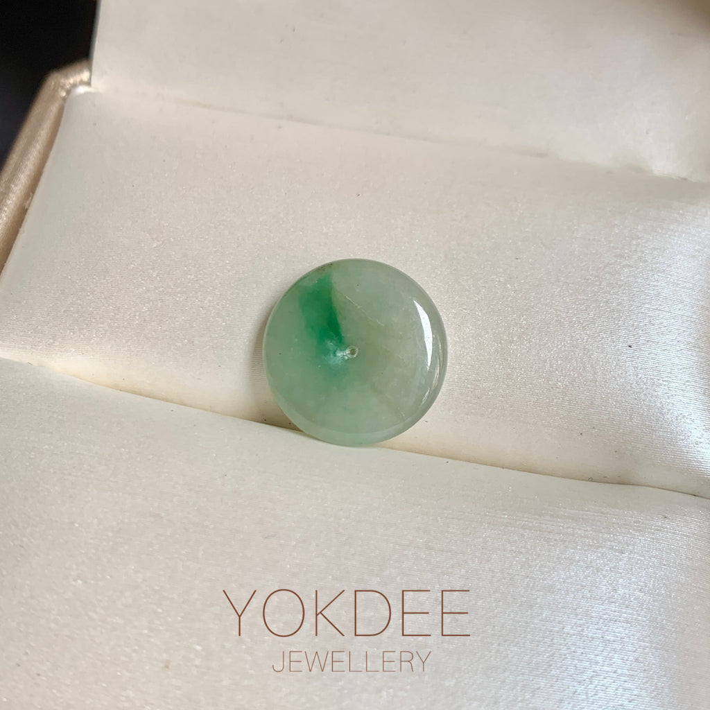 A-Grade Natural Yellowish Green Jadeite Donut No.172804