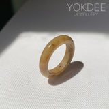 17.7mm A-Grade Natural Russet Jadeite Ring Band No. 161895
