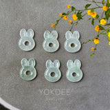 A-Grade Natural Jadeite Bunny Pendant No. 172849