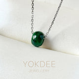 A-Grade Natural Floral Imperial Green Jadeite Barrel No.172841