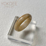 17.7mm A-Grade Natural Yellow Jadeite Ring Band No. 161893