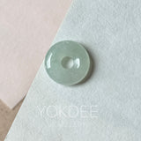 A-Grade Natural Light Green Jadeite Bagel Piece No. 172952