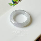 Lilac Lavender Jade Ring Band