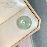 A-Grade Natural Light Green Jadeite Donut No.172801