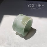 20.1mm A-Grade Multi-Colour Jadeite Archer Ring Band No.161644