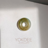 A-Grade Natural Tri-Colour Jadeite Bagel Piece No. 172665