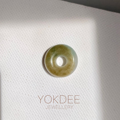 A-Grade Natural Tri-Colour Jadeite Bagel Piece No. 172665