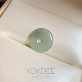 A-Grade Natural Yellowish Green Jadeite Donut No.172805