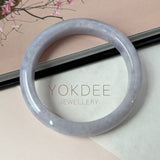 62.4mm A-Grade Natural Purple Jadeite Modern Round Bangle No.152129