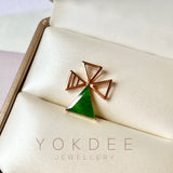 A-Grade Imperial Green Jadeite Cross Pendant No.171109