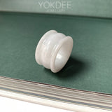 20.3mm A-Grade Natural Lilac Jadeite Archer Ring Band No.161579