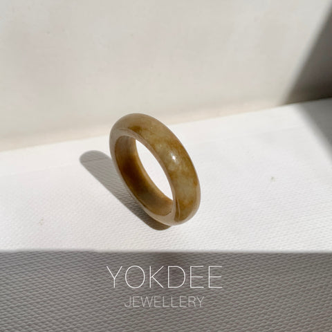 17.7mm A-Grade Russet Jadeite Ring Band No. 161840