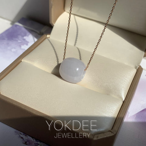 A-Grade Natural Light Lavender Jadeite Barrel No.172704
