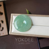 A-Grade Natural Green Jadeite Donut No.172902