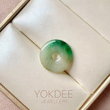 A-Grade Natural Tri-Colour Jadeite Donut No.172813