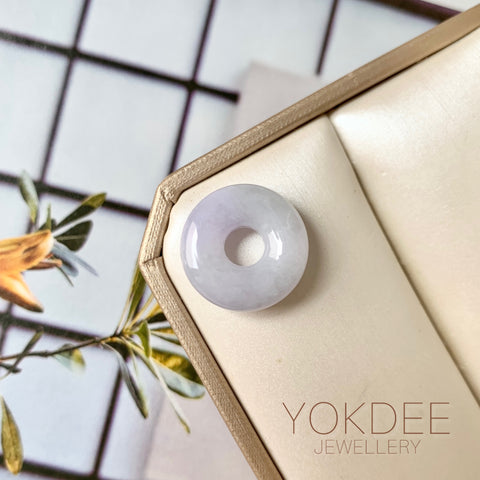 A-Grade Natural Lavender Jadeite Bagel No.172892