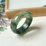 SOLD OUT: 17.1mm A-Grade Natural Imperial Green Jadeite Abacus Band No.161391
