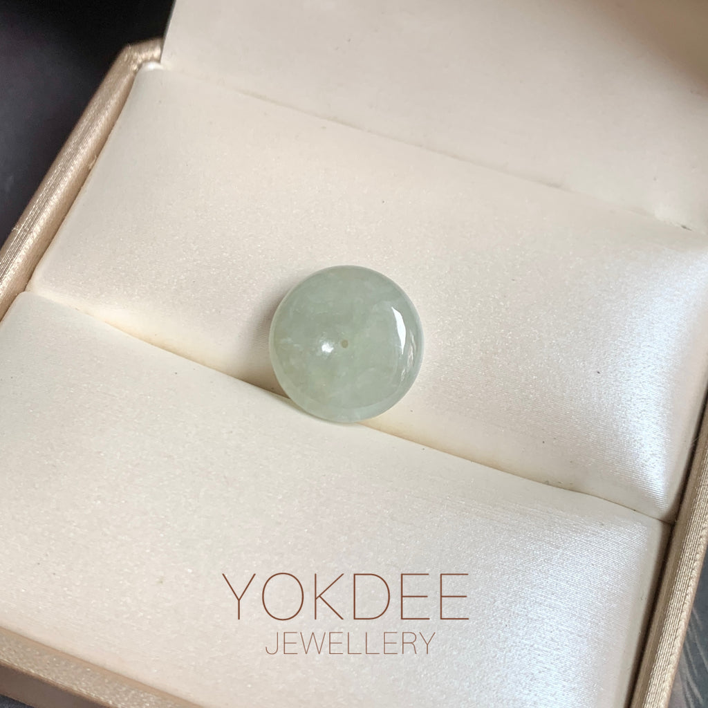 A-Grade Natural Light Yellowish Green Jadeite Donut No.172803