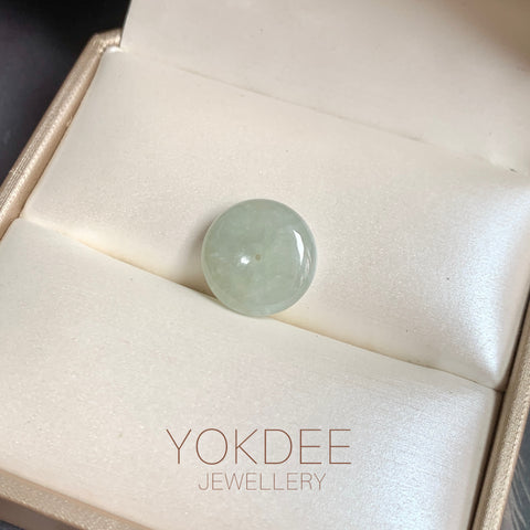 A-Grade Natural Light Yellowish Green Jadeite Donut No.172803