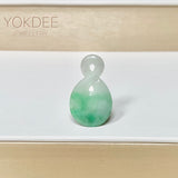 A-Grade Natural Moss On Snow Jadeite Eternity Knot No.8 Pendant No.172590