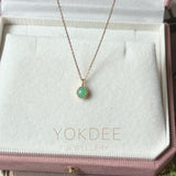 Icy A-Grade Apple Green Jadeite Petite Dolly Pendant No.173000