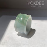 20.2mm A-Grade Jadeite Archer Ring Band No.161675