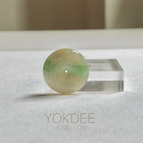 A-Grade Natural Greyish Yellow Jadeite Donut No.172808