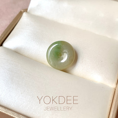 A-Grade Natural Yellow Green Jadeite Donut No.172806