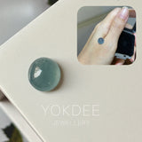 2.37cts Icy A-Grade Natural Blue Jadeite Oval Cabochon No.130355
