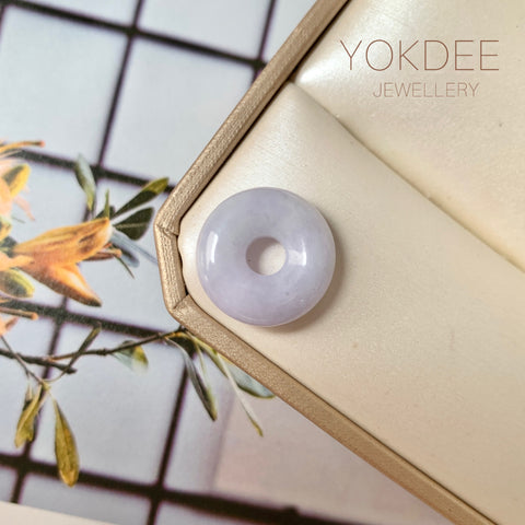 A-Grade Natural Lavender Jadeite Bagel No.172890